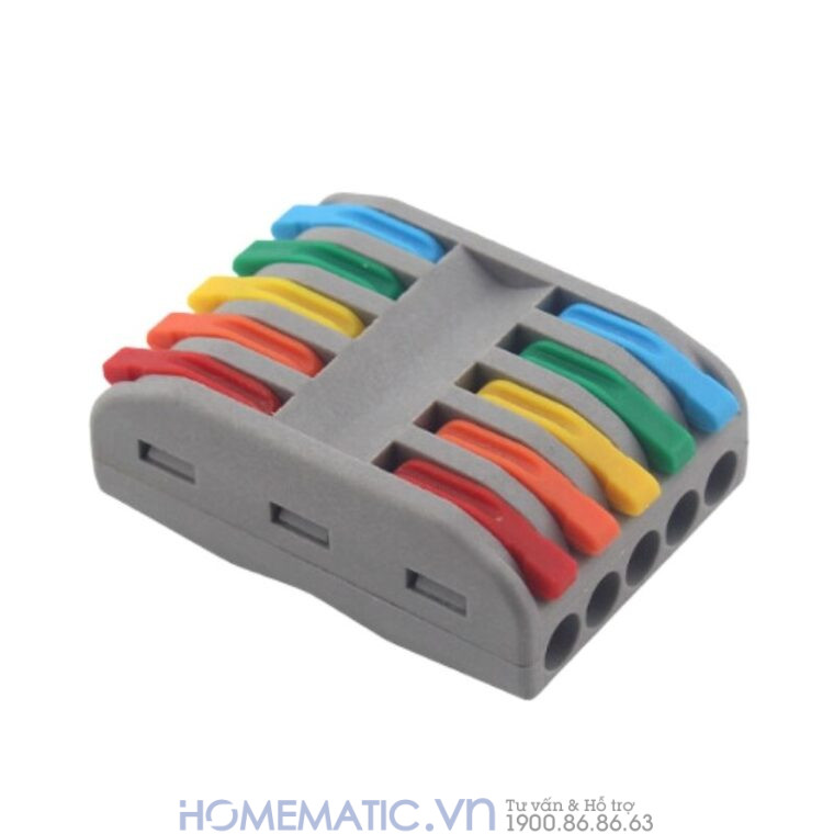 Cút Nối đầu Nối Dây điện Nhanh 5 Cổng Ra 5 Kv774-5p5c