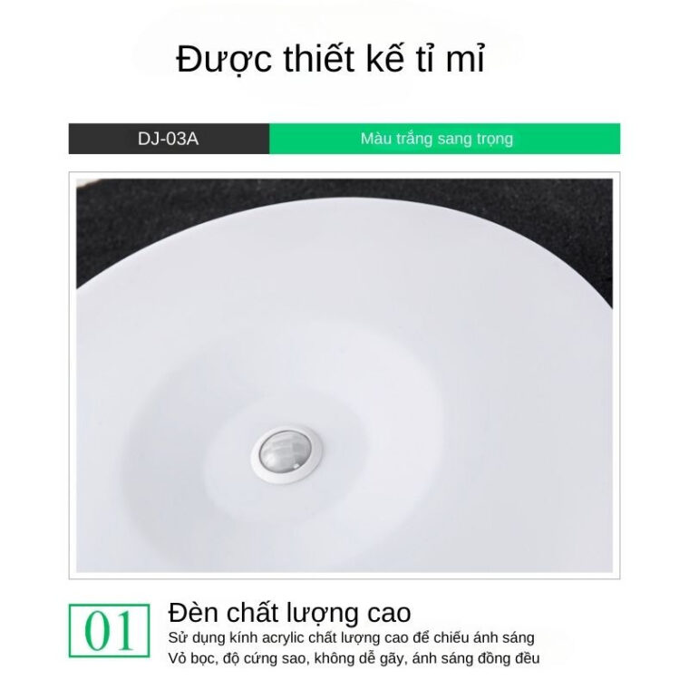 Đèn ốp Trần Cảm Biến Chuyển động Dj-03a thiết kế tỉ mỉ