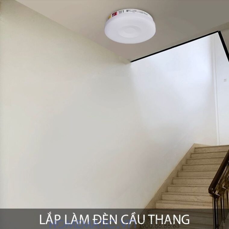 Đèn ốp Trần Cảm Biến Chuyển động Dj-03a lắp đèn cầu thang