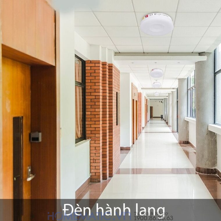 Đèn ốp Trần Cảm Biến Chuyển động Dj-03a lắp đặt hành lang