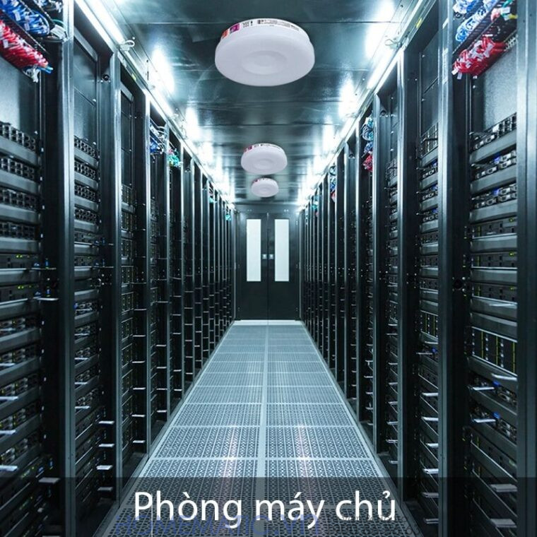 Đèn ốp Trần Cảm Biến Chuyển động Dj-03a ứng dụng tại phòng máy chủ