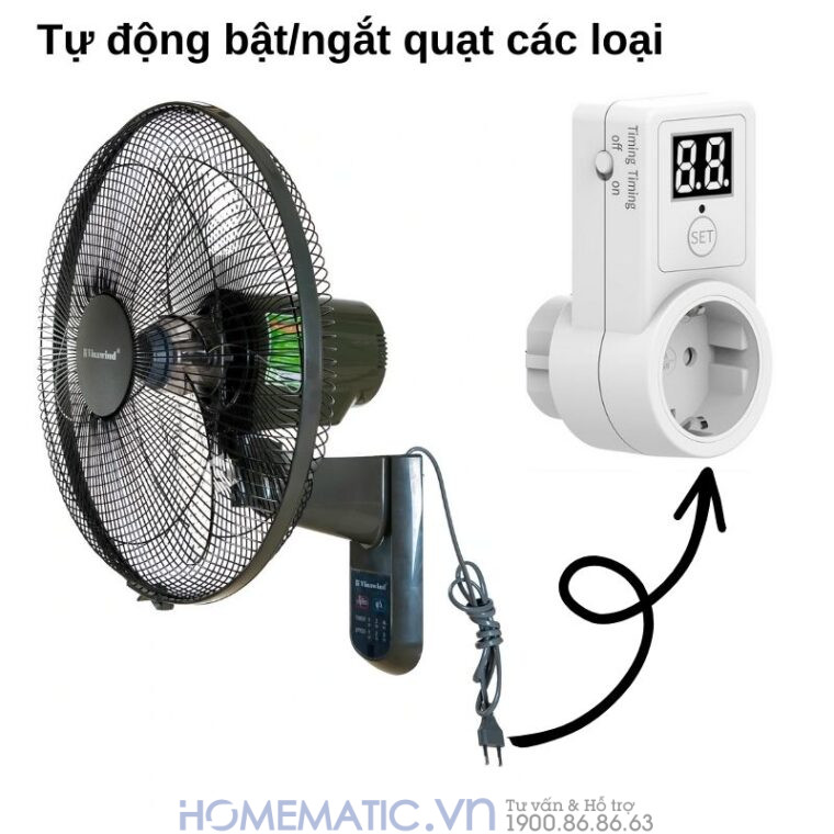 Ổ Cắm Hẹn Giờ Lùi ổ điện Hẹn Giờ Al09-2d ứng dụng thực tế