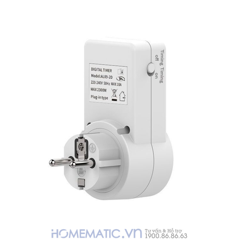 Ổ Cắm Hẹn Giờ Lùi ổ điện Hẹn Giờ Al09-2d