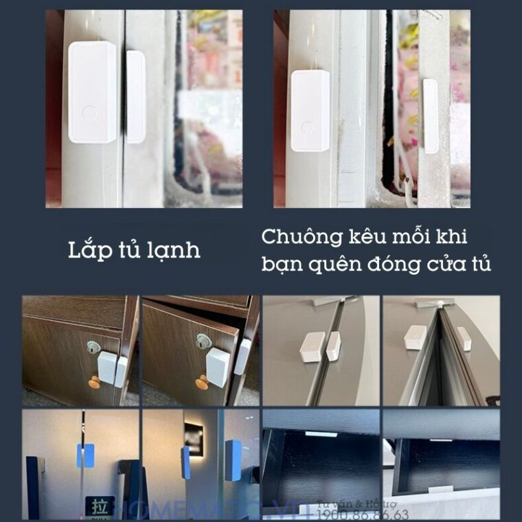 Chuông Báo Mở Cửa Báo Khách Báo Trộm Cacazi M28d lắp tủ lạnh