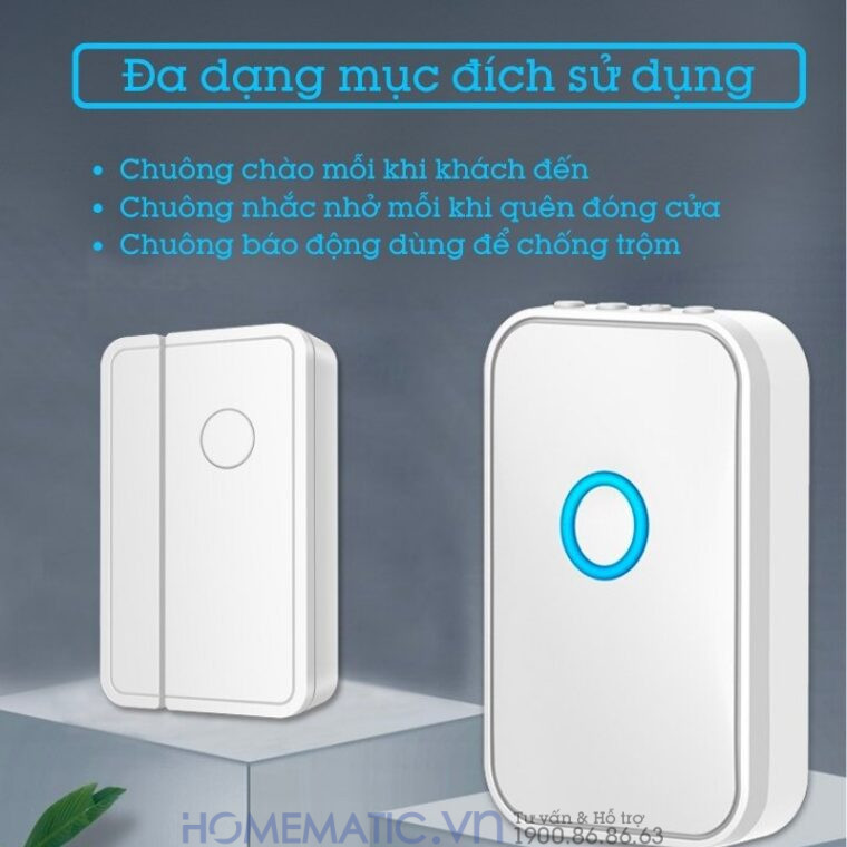 Chuông Báo Mở Cửa Báo Khách Báo Trộm Cacazi M28d