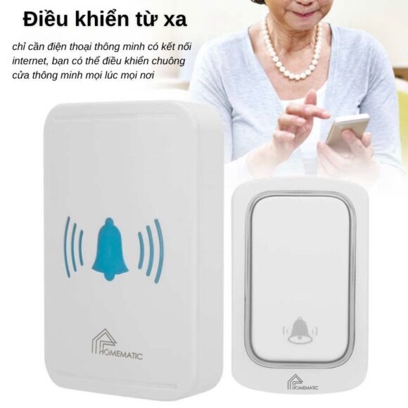 Chuông Cửa Wifi Thông Minh Không Dùng Pin Homematic Ml001 cho người già sử dụng