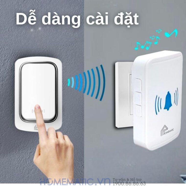 Chuông Cửa Wifi Thông Minh Không Dùng Pin Homematic Ml001 dễ dàng lắp đặt Chuông Cửa Wifi Thông Minh Không Dùng Pin Homematic Ml001 dễ dàng lắp đặt