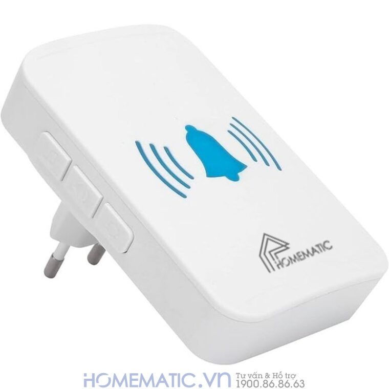Chuông Cửa Wifi Thông Minh Không Dùng Pin Homematic Ml001 kèm loa chuông