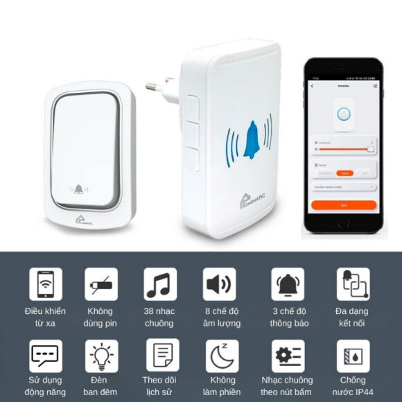 Chuông Cửa Wifi Thông Minh Không Dùng Pin Homematic Ml001