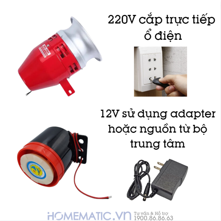 Còi Hú Chống Trộm 220v cắm trực tiếp ổ điện hoặc 12V dùng adapter Còi Hú Chống Trộm 220v cắm trực tiếp ổ điện hoặc 12V dùng adapter