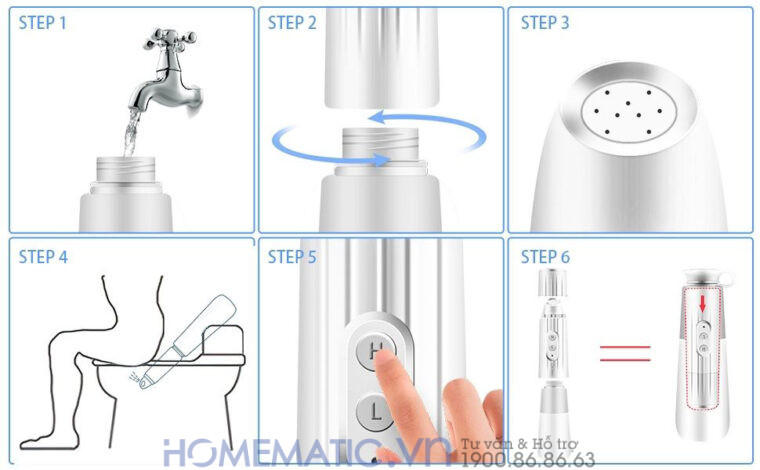 Vòi Xịt đít Di động Vệ Sinh Cầm Tay Mini Du Lịch 4 Chế độ Sb-9602 hướng dẫn sử dụng Vòi Xịt đít Di động Vệ Sinh Cầm Tay Mini Du Lịch 4 Chế độ Sb-9602 hướng dẫn sử dụng