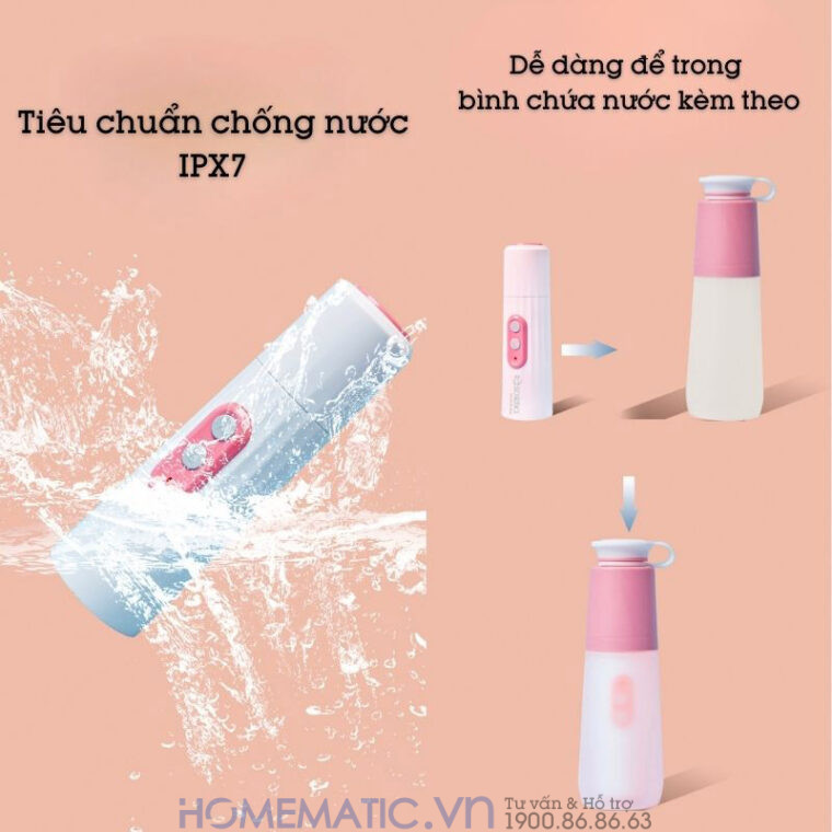 Vòi Xịt đít Di động Vệ Sinh Cầm Tay Mini Du Lịch 4 Chế độ Sb-9602 mang đi dễ dàng