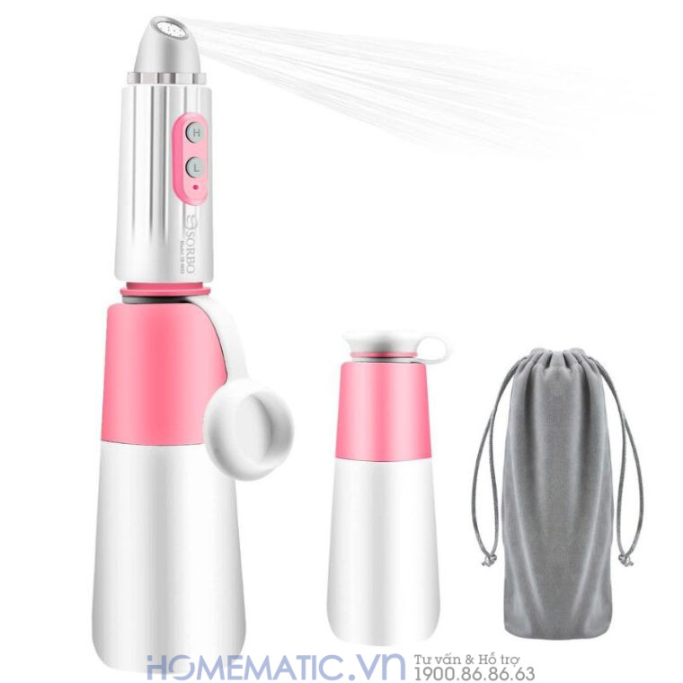 Vòi Xịt đít Di động Vệ Sinh Cầm Tay Mini Du Lịch 4 Chế độ Sb-9602 màu hồng
