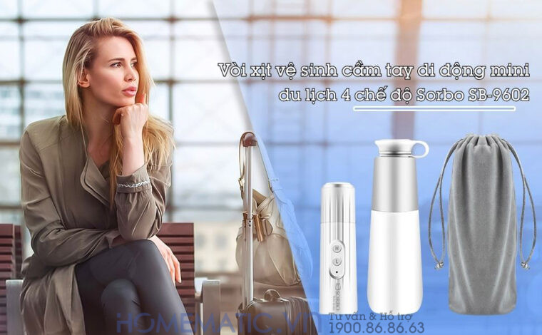 Vòi Xịt đít Di động Vệ Sinh Cầm Tay Mini Du Lịch 4 Chế độ Sb-9602 Vòi Xịt đít Di động Vệ Sinh Cầm Tay Mini Du Lịch 4 Chế độ Sb-9602