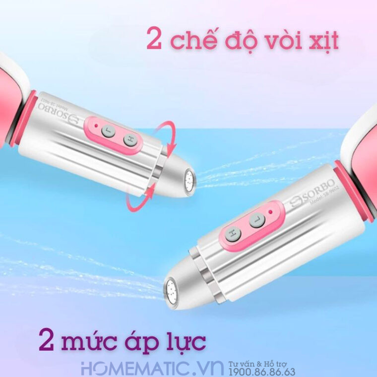 Vòi Xịt đít Di động Vệ Sinh Cầm Tay Mini Du Lịch 4 Chế độ Sb-9602 2 chế độ Vòi Xịt đít Di động Vệ Sinh Cầm Tay Mini Du Lịch 4 Chế độ Sb-9602 2 chế độ