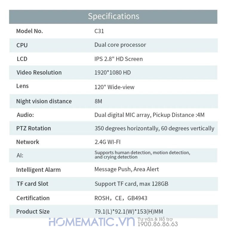 Camera Không Dây Wifi Trong Nhà Có Màn Hình 2.8inch Giám Sát Trẻ Em, Người Già, Gọi Video Cc31 Camera Không Dây Wifi Trong Nhà Có Màn Hình 2.8inch Giám Sát Trẻ Em, Người Già, Gọi Video Cc31