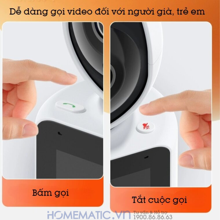 Camera Không Dây Wifi Trong Nhà Có Màn Hình 2.8inch Giám Sát Trẻ Em, Người Già, Gọi Video Cc31