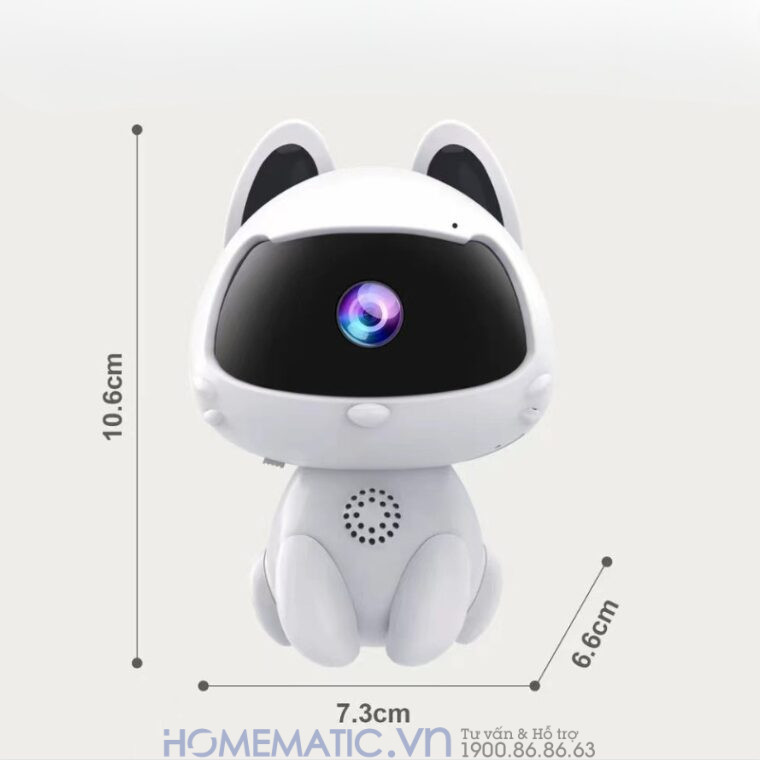 Camera Wifi Giám Sát Hình Thú Cưng Trang Trí để Bàn, Giá Sách Kv9pet
