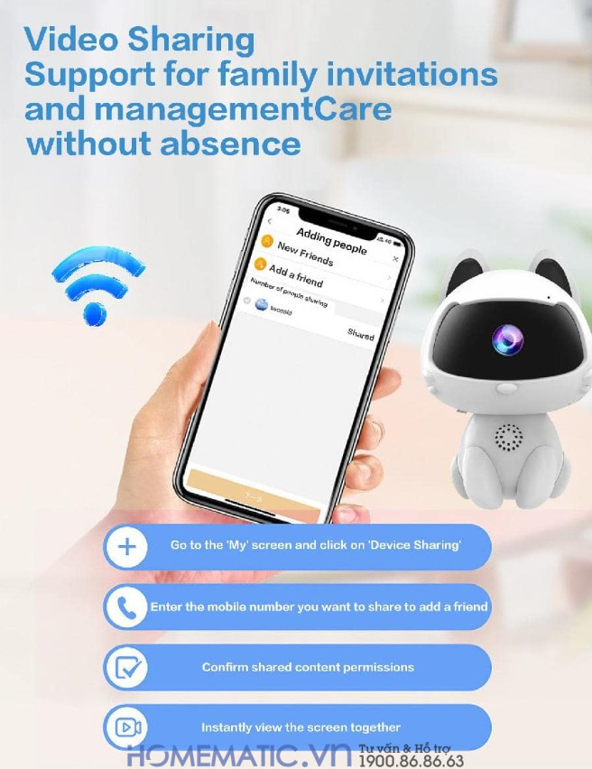 Camera Wifi Giám Sát Hình Thú Cưng Trang Trí để Bàn, Giá Sách Kv9pet