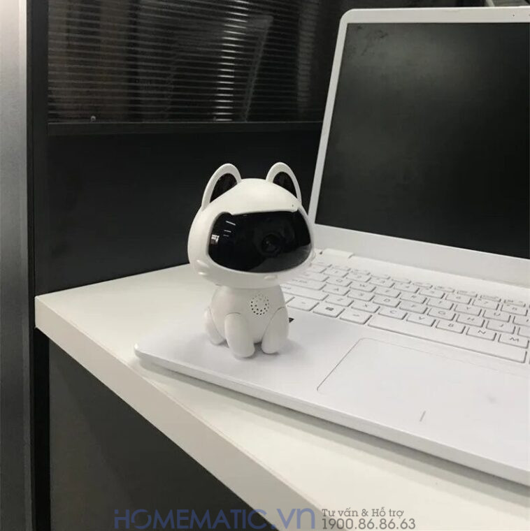 Camera Wifi Giám Sát Hình Thú Cưng Trang Trí để Bàn, Giá Sách Kv9pet