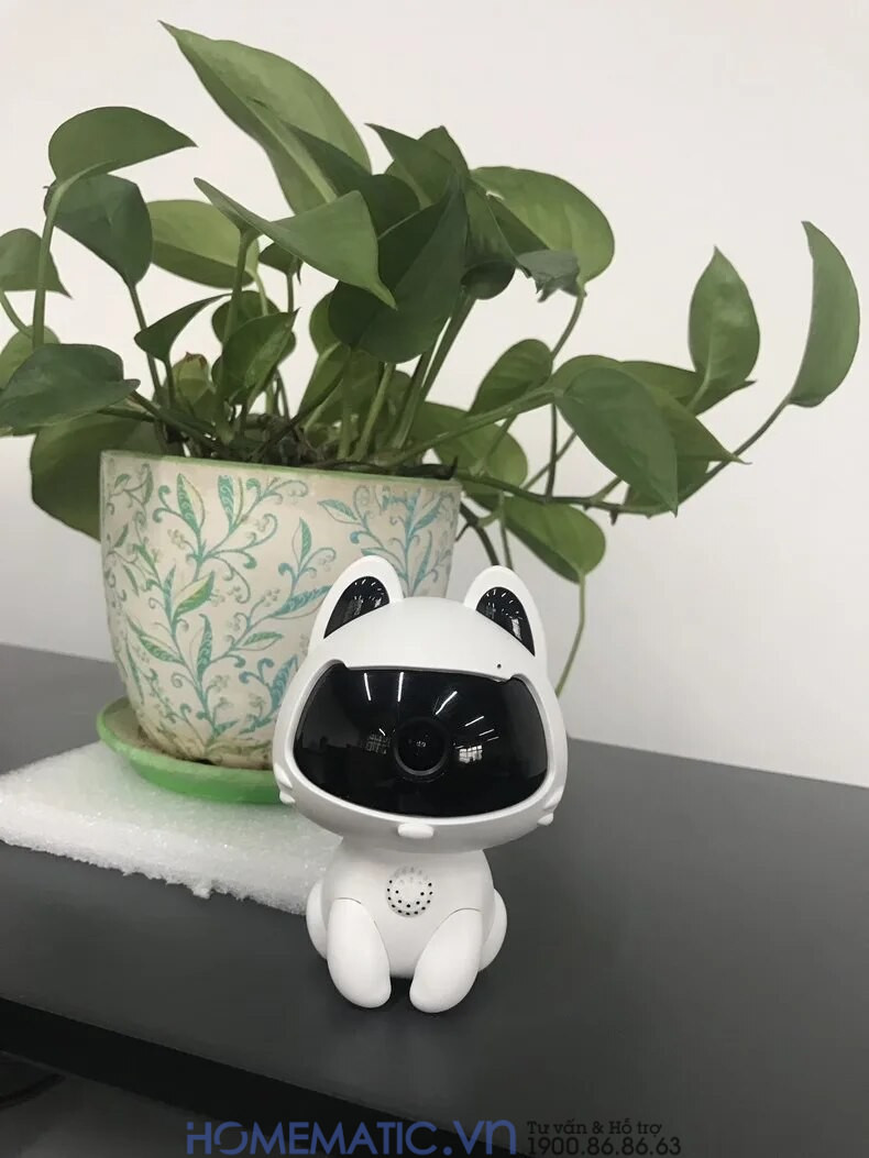 Camera Wifi Giám Sát Hình Thú Cưng Trang Trí để Bàn, Giá Sách Kv9pet