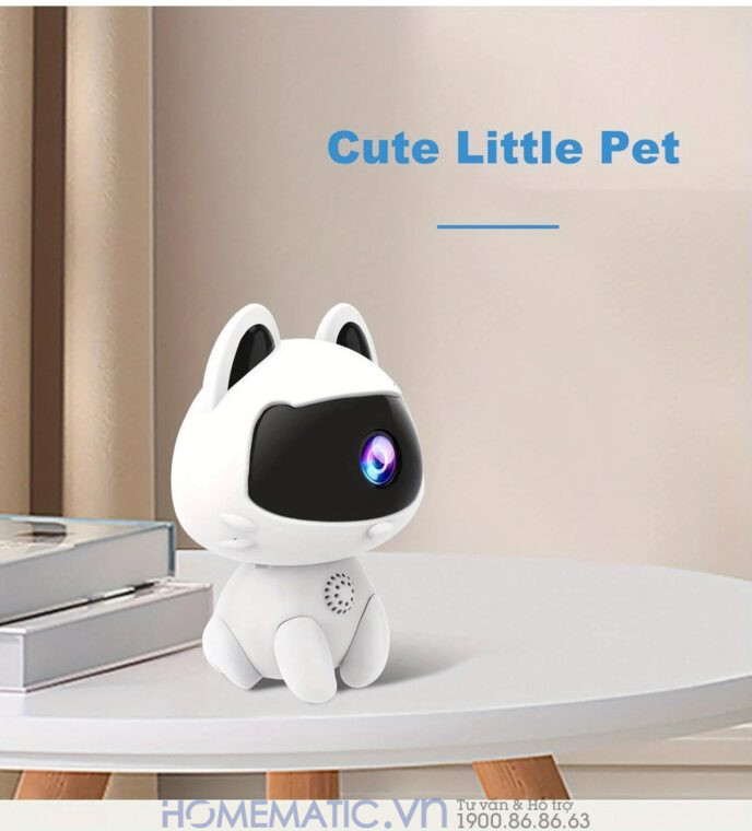 Camera Wifi Giám Sát Hình Thú Cưng Trang Trí để Bàn, Giá Sách Kv9pet
