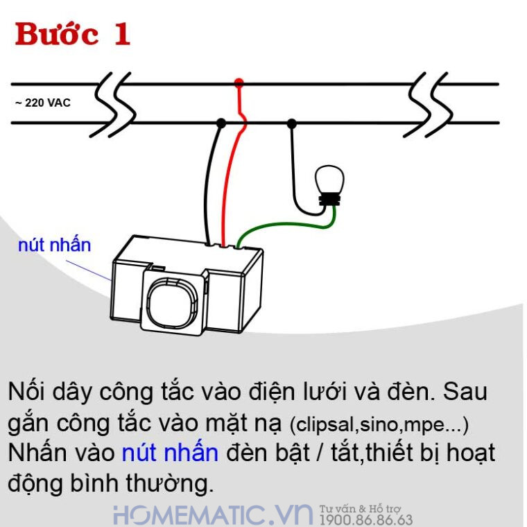 Hạt Công Tắc điều Khiển Từ Xa Bằng Remote Lắp âm Tường Tpe Hướng dẫn sử dung