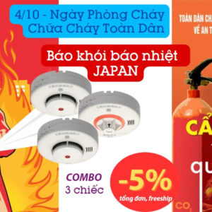 Khuyến Mãi Đầu Báo Khói Báo Cháy Nhật Bản Nhân Ngày Pccc Toàn Dân 4-10