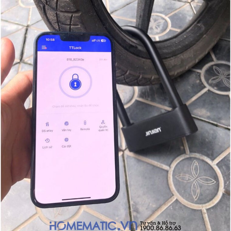 Ổ Khóa Vân Tay xe máy