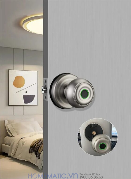 Ổ Khóa Vân Tay Thông Minh Chống Nước Cho Cửa trong phòng