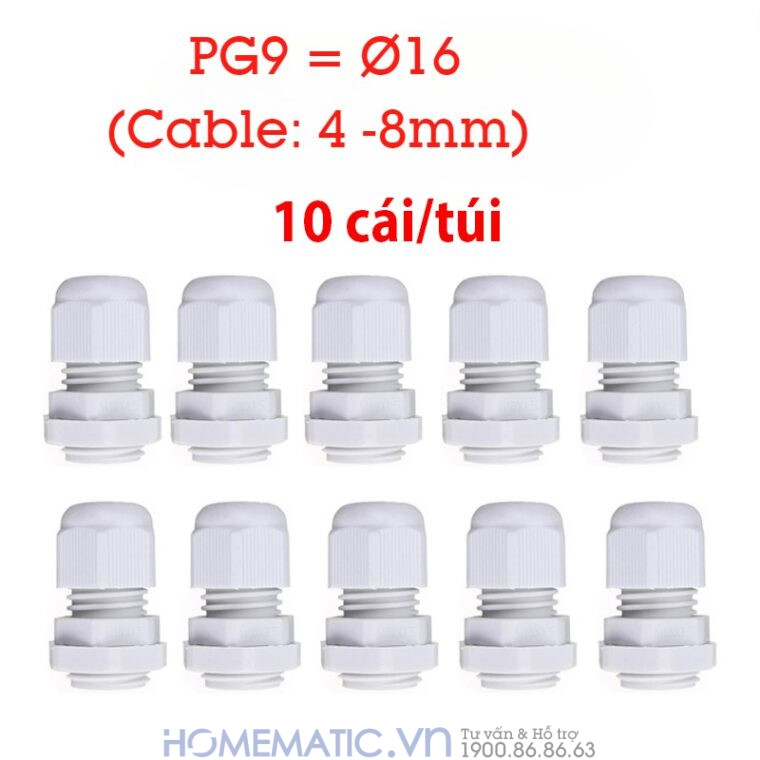 Ốc Siết Cáp Nhựa Chống Nước Pg9