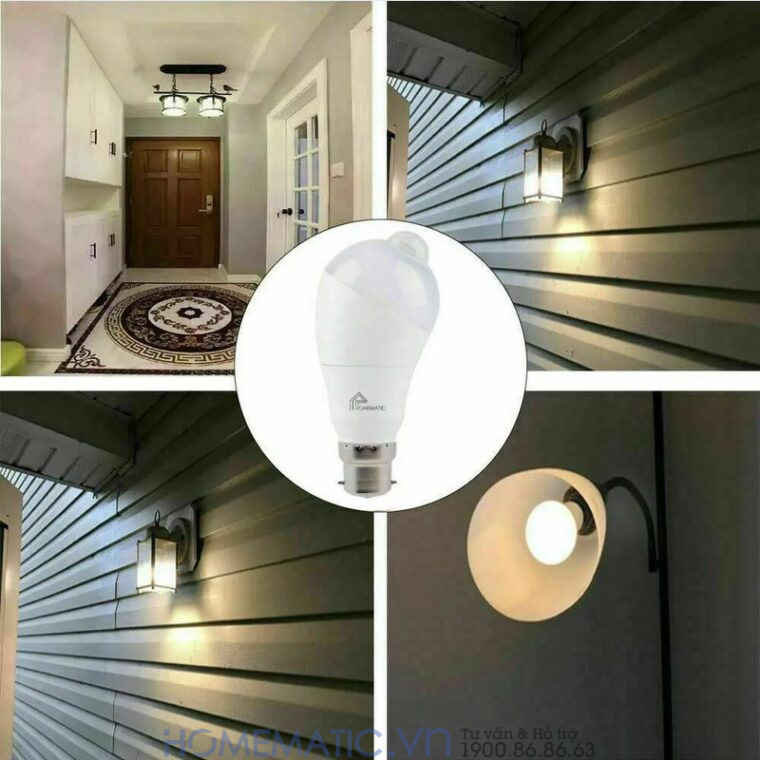 Bóng đèn Cảm Biến Người Cảm ứng Chuyển động Pir Xoay Góc Kín Nước Homematic Pir-wr