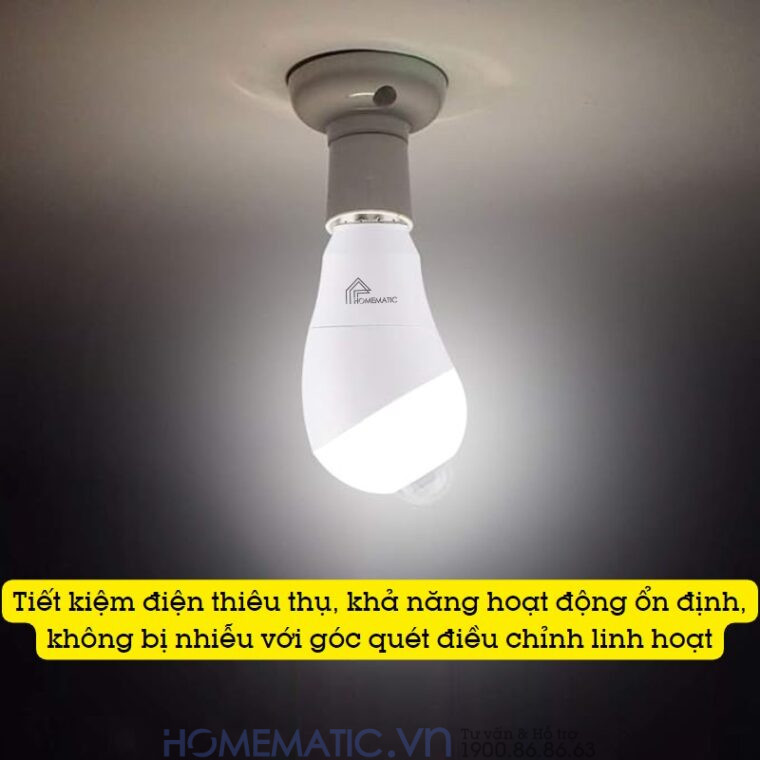 Bóng đèn Cảm Biến Người Cảm ứng Chuyển động Pir Xoay Góc Kín Nước Homematic Pir-wr