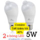 Combo 2 bóng 5W