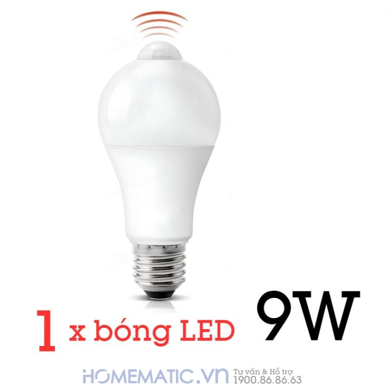 Bóng đèn Cảm Biến Người Cảm ứng Pir Kín Nước Pir-ip