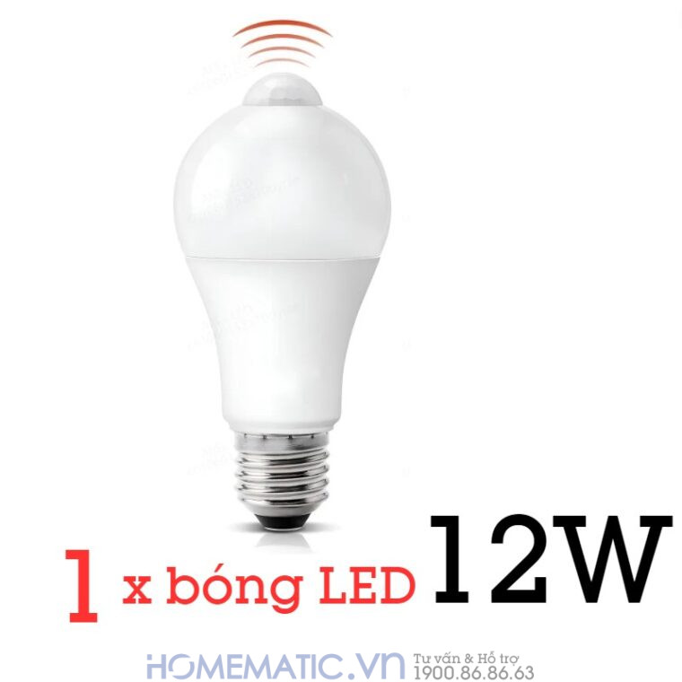 Bóng đèn Cảm Biến Người Cảm ứng Pir Kín Nước Pir-ip