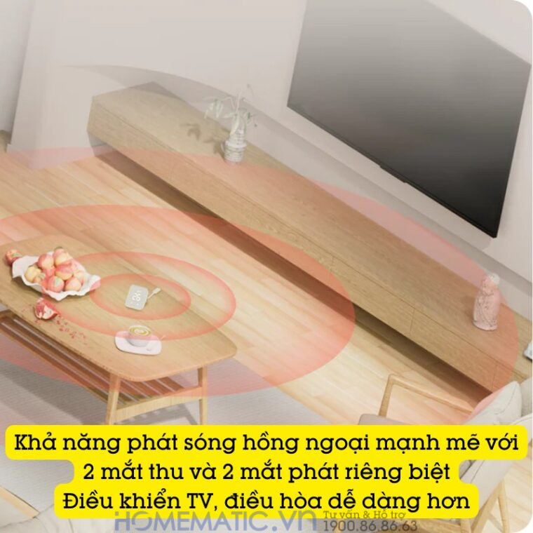 Bộ điều Khiển Trung Tâm Nhà Thông Minh Có Nhiệt ẩm Kế Switchbot Hub 2 Sb-h2 Chuẩn Master thu phát hồng ngoại mạnh mẽ