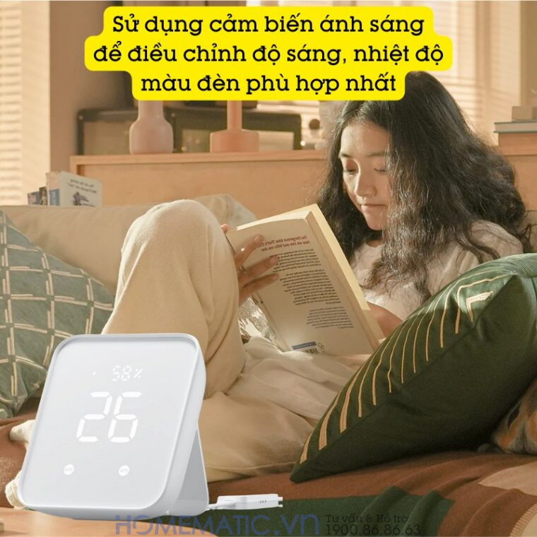 Bộ điều Khiển Trung Tâm Nhà Thông Minh Có Nhiệt ẩm Kế Switchbot Hub 2 Sb-h2 Chuẩn Master chỉnh nhiệt độ màu đèn phù hợp