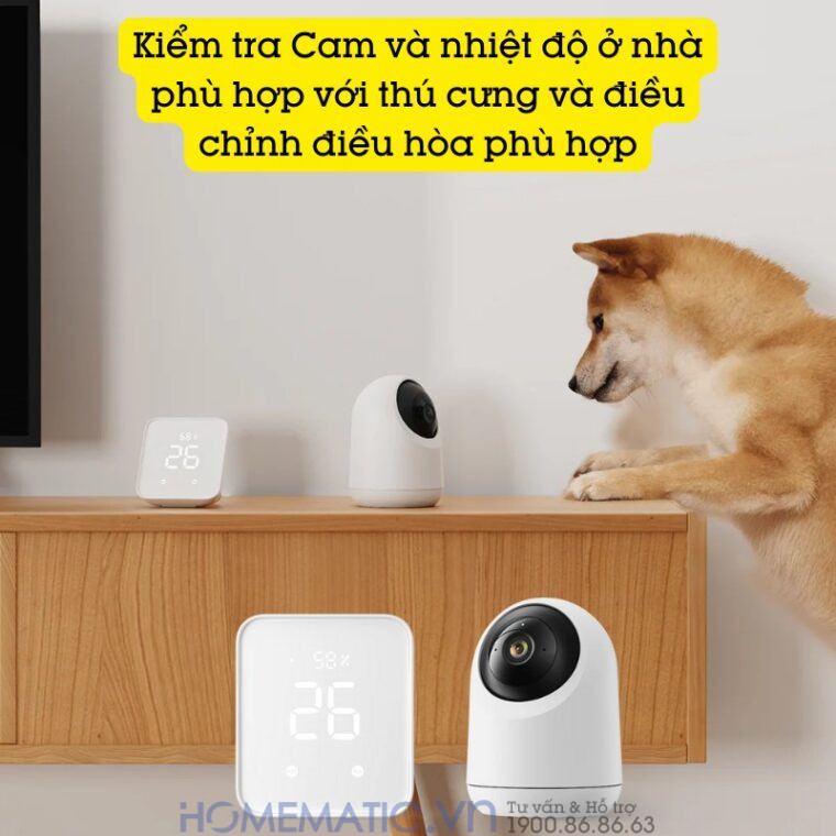 Bộ điều Khiển Trung Tâm Nhà Thông Minh Có Nhiệt ẩm Kế Switchbot Hub 2 Sb-h2 Chuẩn Master kết hợp với cam