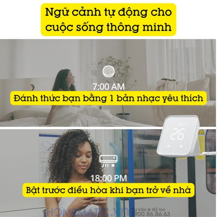 Bộ điều Khiển Trung Tâm Nhà Thông Minh Có Nhiệt ẩm Kế Switchbot Hub 2 Sb-h2 Chuẩn Master ngữ cảnh tự động cho cuộc sống thông minh