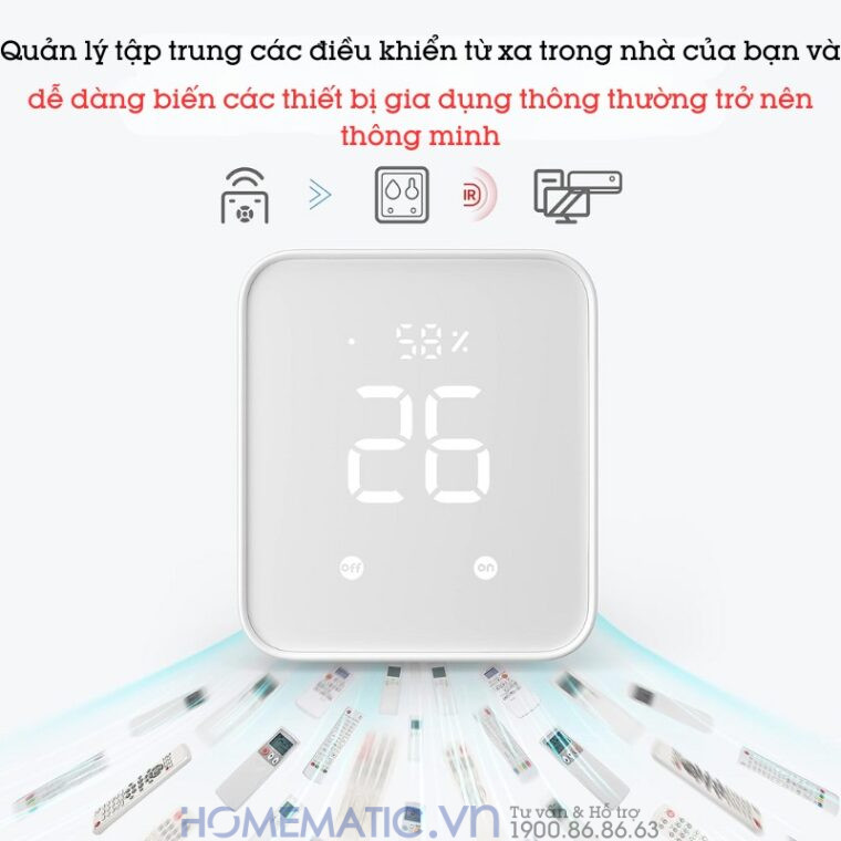Bộ điều Khiển Trung Tâm Nhà Thông Minh Có Nhiệt ẩm Kế Switchbot Hub 2 Sb-h2 Chuẩn Master