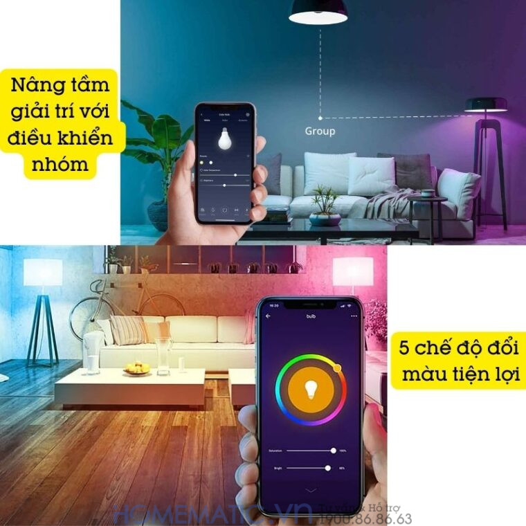 Bóng đèn Led đổi Màu Thông Minh điều Khiển Từ Xa Qua điện Thoại Switchbot Color Bulb Sb-cb Bóng đèn Led đổi Màu Thông Minh điều Khiển Từ Xa Qua điện Thoại Switchbot Color Bulb Sb-cb