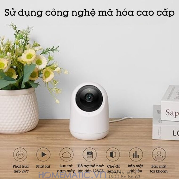 Camera Wifi Trong Nhà Quay 360 độ Switchbot Pan Tilt Cam Sb-ptc