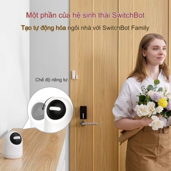 Camera Wifi Trong Nhà Quay 360 độ Switchbot Pan Tilt Cam Sb-ptc