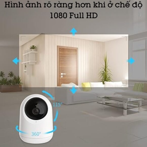 Camera Wifi Trong Nhà Quay 360 độ Switchbot Pan Tilt Cam Sb-ptc