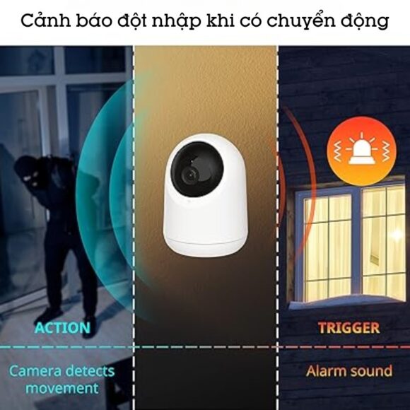 Camera Wifi Trong Nhà Quay 360 độ Switchbot Pan Tilt Cam Sb-ptc