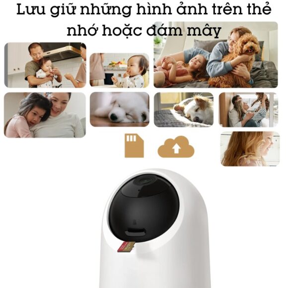 Camera Wifi Trong Nhà Quay 360 độ Switchbot Pan Tilt Cam Sb-ptc