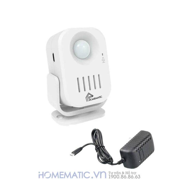 Chuông Báo Khách Hỗ Trợ Thu âm Tiếng Việt Homematic Ms68