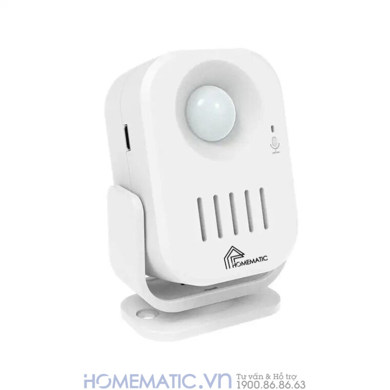 Chuông Báo Khách Hỗ Trợ Thu âm Tiếng Việt Homematic Ms68