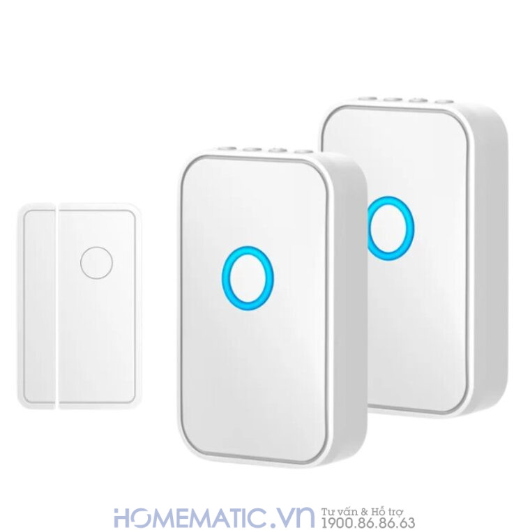 Chuông Báo Mở Cửa Báo Khách Báo Trộm Cacazi M28d bộ 1 cảm biến và 2 loa chuông
